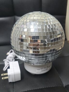 Silver Disco Mirror Ball Ultrasonic Aroma Diffuser - Portable